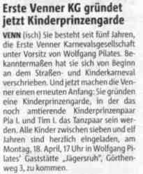 Rheinische Post 15.04.2005